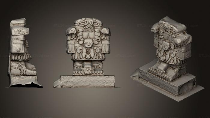 Скульптуры индийские (Коатликуэ, STKI_0094) 3D модель для ЧПУ станка